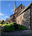 SO5005 : South side of the village church, Trellech, Monmouthshire by Jaggery