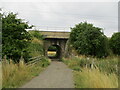 Public footpath going under the ECML