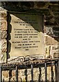 Tablet in the lychgate, Llanover, Monmouthshire