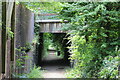 Path under road to Llanhilleth Colliery Memorial