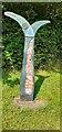 Royal Bank of Scotland milepost on NE side of road at Newton Rigg