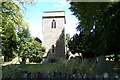 SU1787 : St. Margaret's Church Tower, Stratton St. Margaret by Geographer