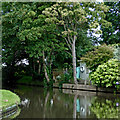 Canal passing through Alrewas in Staffordshire