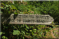 Footpath signpost, Slade Farm