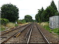 Railway heading south from Addlestone Railway Station
