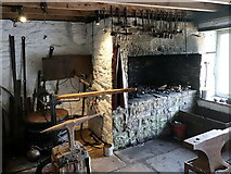 NY8243 : Reconstructed Smithy in Mine Shop, Killhope Lead Mining Centre by Andrew Curtis