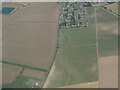 Patterned ground on field W of Moulton, Suffolk: aerial 2022