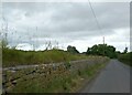 Stone wall by road west of Stogursey