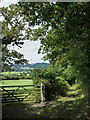 Path junction north of Pentre Farm