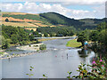 NT5434 : Weir and bridge, Melrose by Jim Barton
