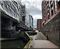 Construction work along the Birmingham and Fazeley Canal