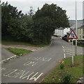 Warning sign - two-way traffic, Llanharry Road, Llanharry