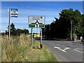 Bus stop and direction signs, Mullaghmenagh, Omagh