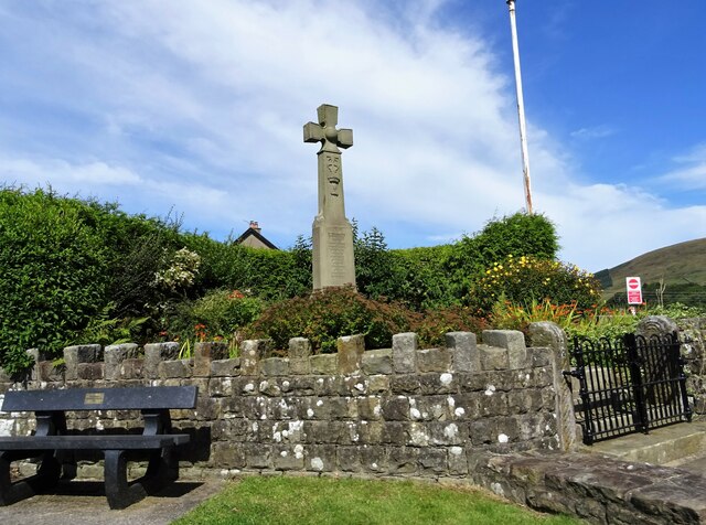 War memorial at Dunsop Bridge Remembering the local men who died in the Great War.