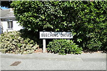 TM5494 : Beeching Drive street sign by Adrian S Pye