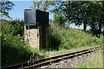 NY6949 : A water tank south of Kirkhaugh Station by James T M Towill