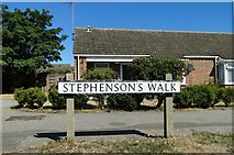 TM5494 : Stephenson's Walk street sign. Lowestoft by Adrian S Pye