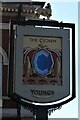 Sign for the Crown Hotel, Chertsey