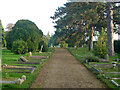 Path in Sudbury Cemetery