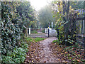 Path across railway, Sudbury