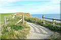 NZ9111 : The England Coast Path Approaching Whitby by Jeff Buck