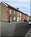 Long row of stone houses, Fox Avenue, Pentwynmawr