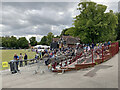 SK3770 : Cricket at Queen's Park: members' enclosure by John Sutton