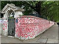 TQ3079 : North end of the National Covid Memorial Wall, Albert Embankment, London by Robin Stott