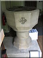 SU8394 : West Wycombe - St Paul's Font by Colin Smith