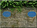 Colne station plaques