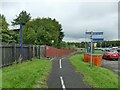 Cycle track past Colne station