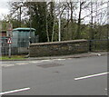 Two warning signs alongside Dulais Fach Road, Tonna