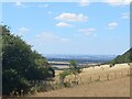 Looking west from the top of the Chilterns ridge near to Christmas Common