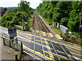 Level crossing by Milford station