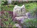 Saddlestone - sculpture, Church View Gardens, Quorn