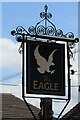 Sign for the Eagle public house, Braintree