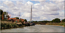 TM3957 : Barge 'Alkmaar', River Alde near Snape Maltings & Bridge by Roger Jones