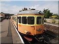 TL0997 : Swedish railcar at Wansford station on the Nene Valley Railway by Paul Bryan