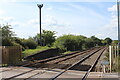 Railway west of level crossing, Station Road