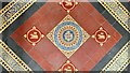 TQ1926 : Tiles in the porch of St Andrew's Church by Ian Cunliffe