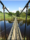 SE0262 : Hebden - Suspension Bridge by Colin Smith