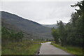 A896 passing Glen Cottage