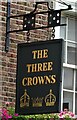 Sign for the Three Crowns, Shoreditch