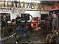 SK3635 : Volunteer bike mechanics by David Lally