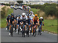 The Tour of Britain near Hawsker