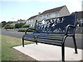 Memorial bench on Cedar Grove