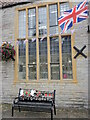 Memorial bench outside the old Town Hall