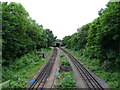 Railway towards Kew Gardens Station