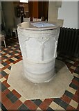 SU6271 : St Mark, Englefield: font by Basher Eyre