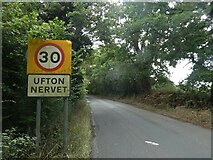 SU6367 : Ufton Nervet: the city limits by Basher Eyre